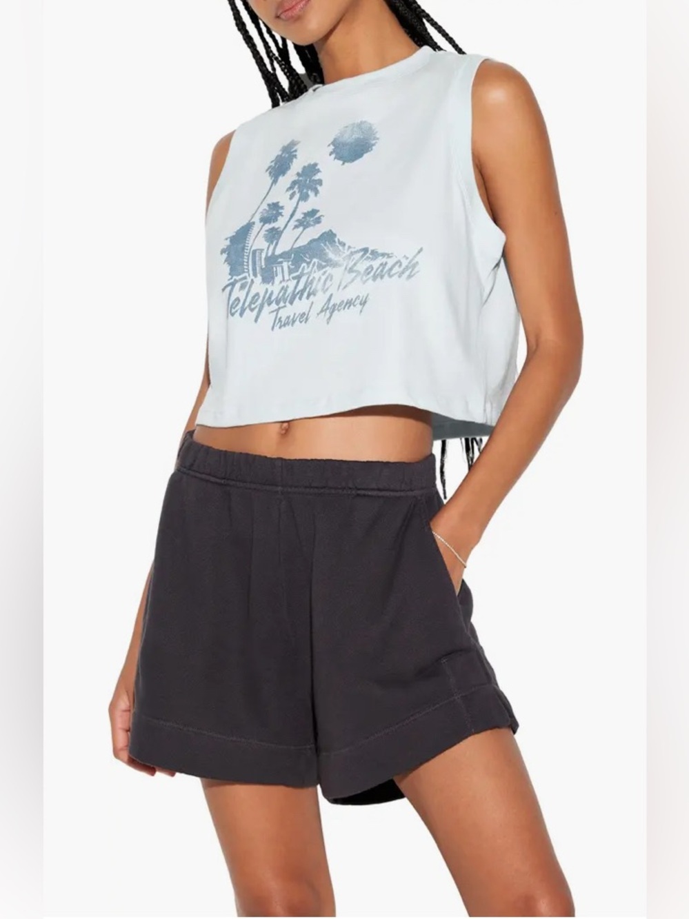 Spiritual Gangster Telepathic Crawford Crop Tank, NWT , size Medium - Picture 2 of 5